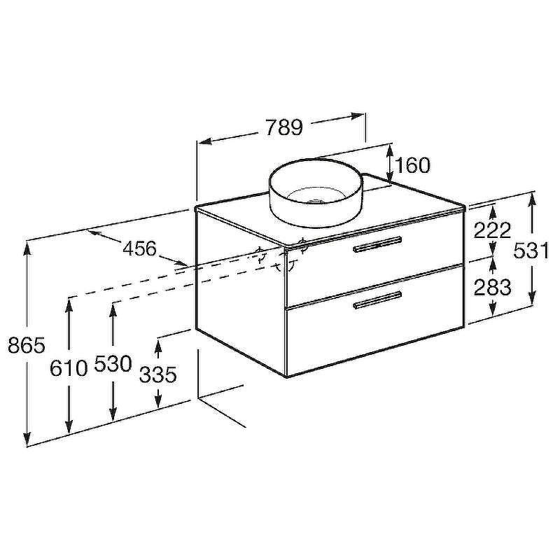 Тумба под раковину Roca Victoria 80 A857470517 подвесная Орех, купить, цена, заказать, магазин, доставка, скидка, промокод, купить, цена, заказать, магазин, доставка, скидка, промокод
