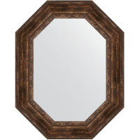 Зеркало Evoform Polygon 92х72 BY 7271 в багетной раме - Состаренное дерево с орнаментом 120, купить, цена, заказать, магазин, доставка, скидка, промокод, купить, цена, заказать, магазин, доставка, скидка, промокод