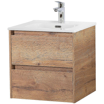 Тумба под раковину BelBagno Kraft 50 KRAFT-500-2C-SO-RT подвесная Rovere Tabacco