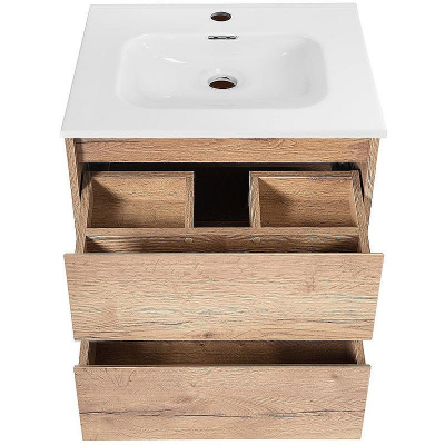 Тумба под раковину BelBagno Kraft 50 KRAFT-500-2C-SO-RT подвесная Rovere Tabacco