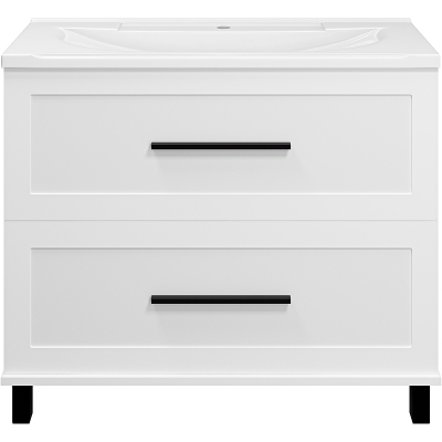 Тумба с раковиной Misty Модерн 100 УТ000024621 Белая матовая