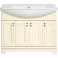 Тумба с раковиной Misty Лувр 105 УТ000005246 Слоновая кость, купить, цена, заказать, магазин, доставка, скидка, промокод, купить, цена, заказать, магазин, доставка, скидка, промокод