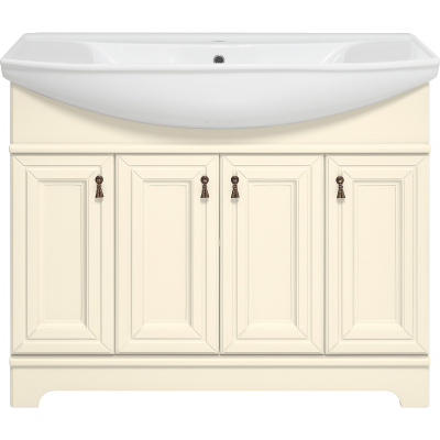 Тумба с раковиной Misty Лувр 105 УТ000005246 Слоновая кость