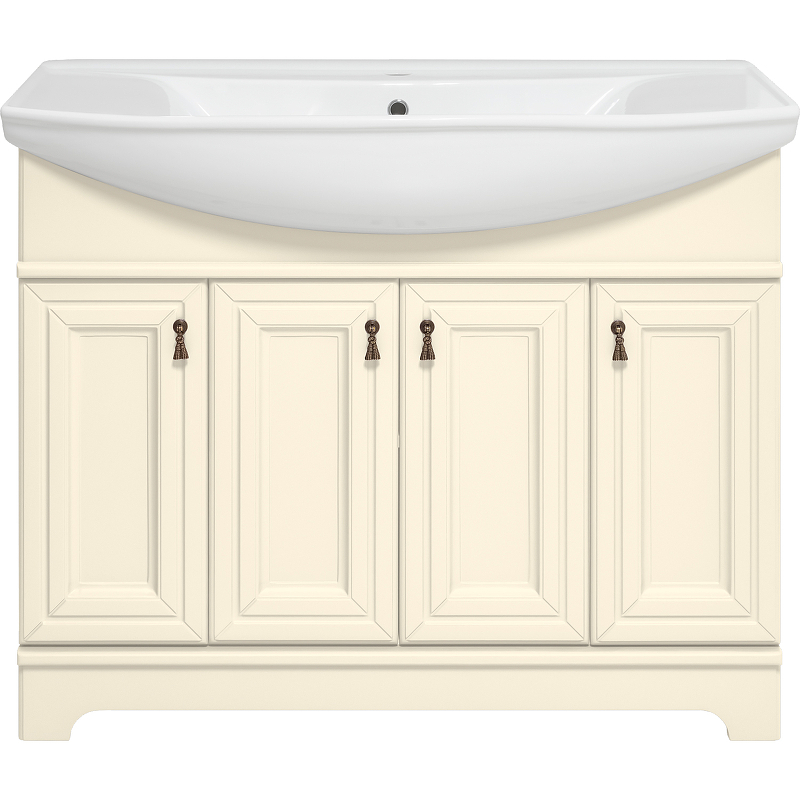 Тумба с раковиной Misty Лувр 105 УТ000005246 Слоновая кость, купить, цена, заказать, магазин, доставка, скидка, промокод, купить, цена, заказать, магазин, доставка, скидка, промокод