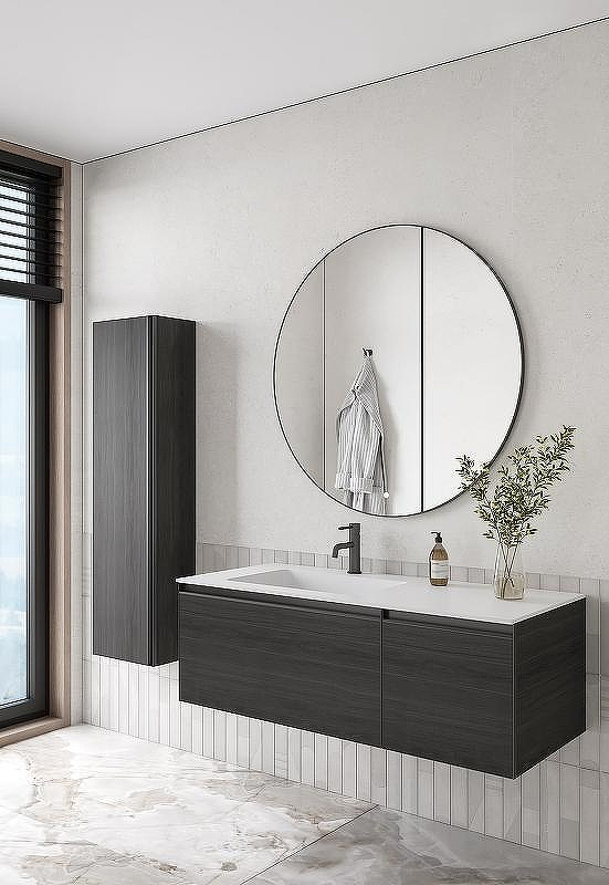 Тумба под раковину Boheme Armadi Art Quatro 2 120 790-M2-120-OA-A подвесная Дуб антрацит профиль Антрацит, купить, цена, заказать, магазин, доставка, скидка, промокод, купить, цена, заказать, магазин, доставка, скидка, промокод