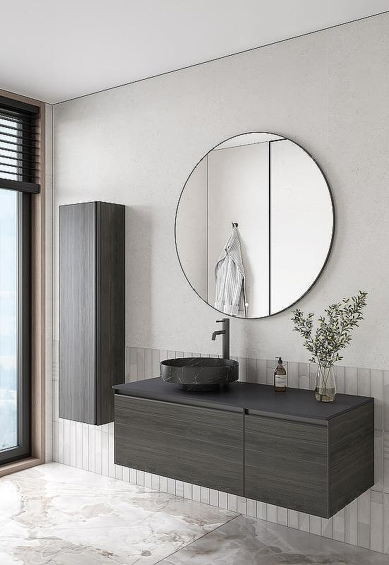 Тумба под раковину Boheme Armadi Art Quatro 2 120 790-M2-120-OA-A подвесная Дуб антрацит профиль Антрацит, купить, цена, заказать, магазин, доставка, скидка, промокод, купить, цена, заказать, магазин, доставка, скидка, промокод