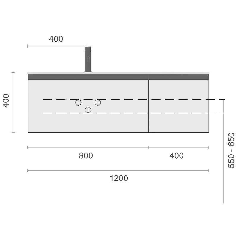 Тумба под раковину Boheme Armadi Art Quatro 2 120 790-M2-120-OA-A подвесная Дуб антрацит профиль Антрацит, купить, цена, заказать, магазин, доставка, скидка, промокод, купить, цена, заказать, магазин, доставка, скидка, промокод