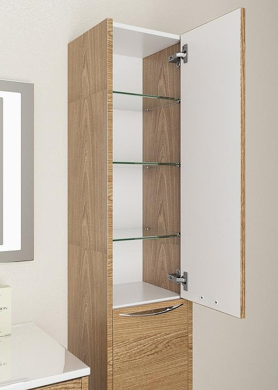 Шкаф пенал SanVit Мэри 30 pmery с фактурой под дерево с бельевой корзиной подвесной Кедр, купить, цена, заказать, магазин, доставка, скидка, промокод, купить, цена, заказать, магазин, доставка, скидка, промокод