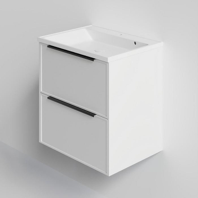 Тумба под раковину La Fenice Simpla Twin 100 FNC-01-SIM-B-100-2 подвесная Белая матовая