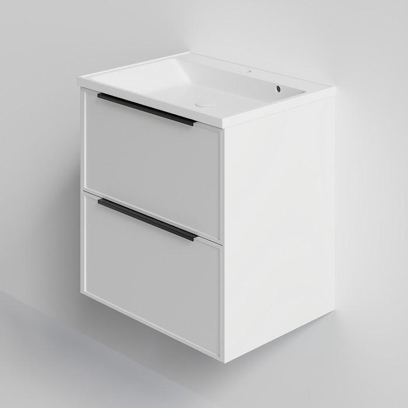 Тумба под раковину La Fenice Simpla Twin 100 FNC-01-SIM-B-100-2 подвесная Белая матовая, купить, цена, заказать, магазин, доставка, скидка, промокод, купить, цена, заказать, магазин, доставка, скидка, промокод