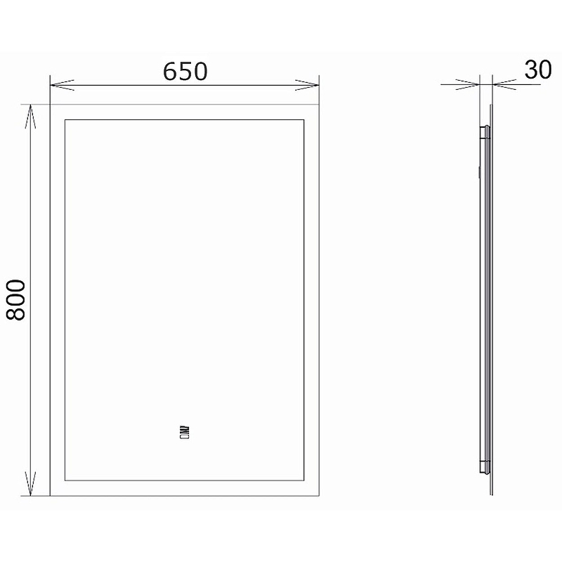 Зеркало Comforty Эдельвейс 65 00-00014153 с подсветкой с бесконтактным выключателем, купить, цена, заказать, магазин, доставка, скидка, промокод, купить, цена, заказать, магазин, доставка, скидка, промокод