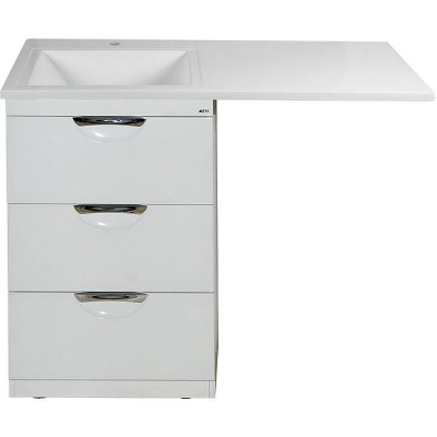 Тумба с раковиной Misty Куба 120 L УТ000001718 Белая