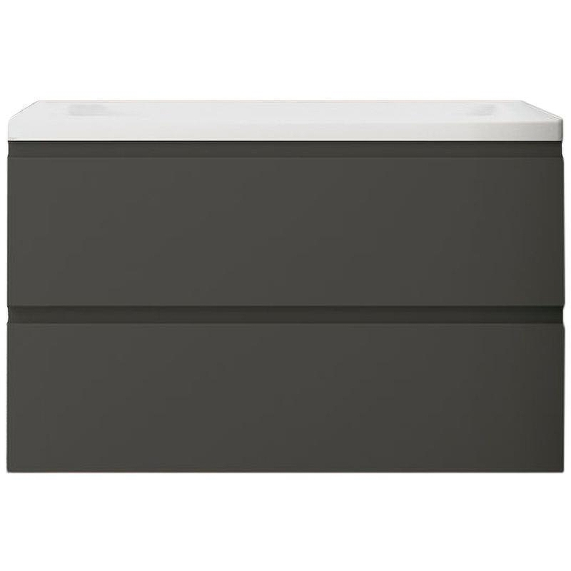 Тумба под раковину Art&Max AM-Bianchi-900-2C-SO-GM подвесная Серый матовый, купить, цена, заказать, магазин, доставка, скидка, промокод, купить, цена, заказать, магазин, доставка, скидка, промокод