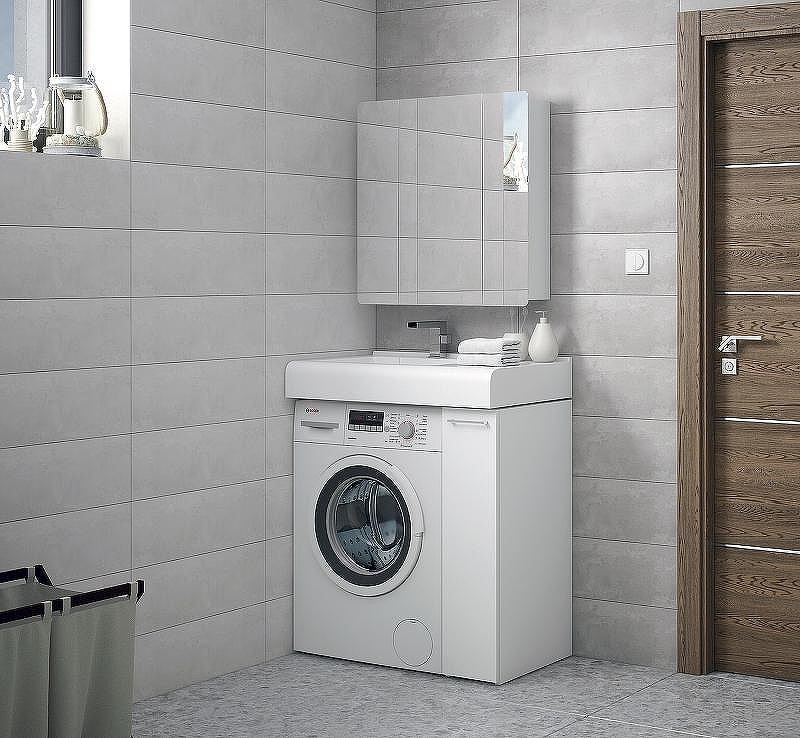 Тумба под раковину Corozo Лео 80 SD-00000782 Белая, купить, цена, заказать, магазин, доставка, скидка, промокод, купить, цена, заказать, магазин, доставка, скидка, промокод