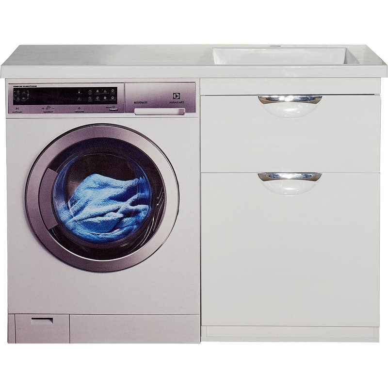 Тумба с раковиной Misty Куба 120 R УТ000005575 с бельевой корзиной Белая, купить, цена, заказать, магазин, доставка, скидка, промокод, купить, цена, заказать, магазин, доставка, скидка, промокод