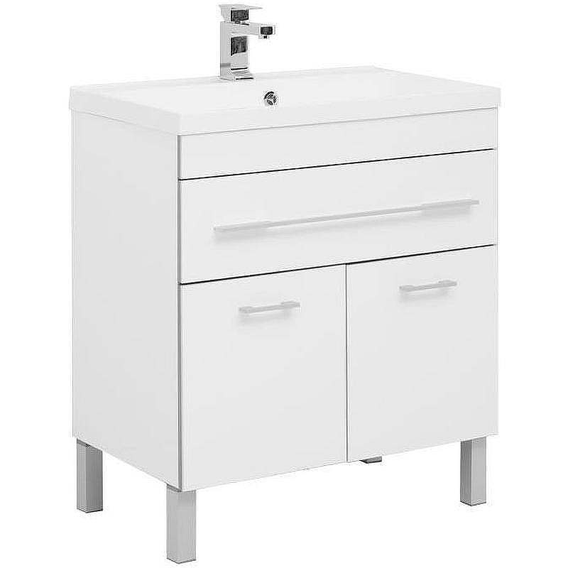 Тумба с раковиной Aquanet Верона 75 213031 Белая, купить, цена, заказать, магазин, доставка, скидка, промокод, купить, цена, заказать, магазин, доставка, скидка, промокод