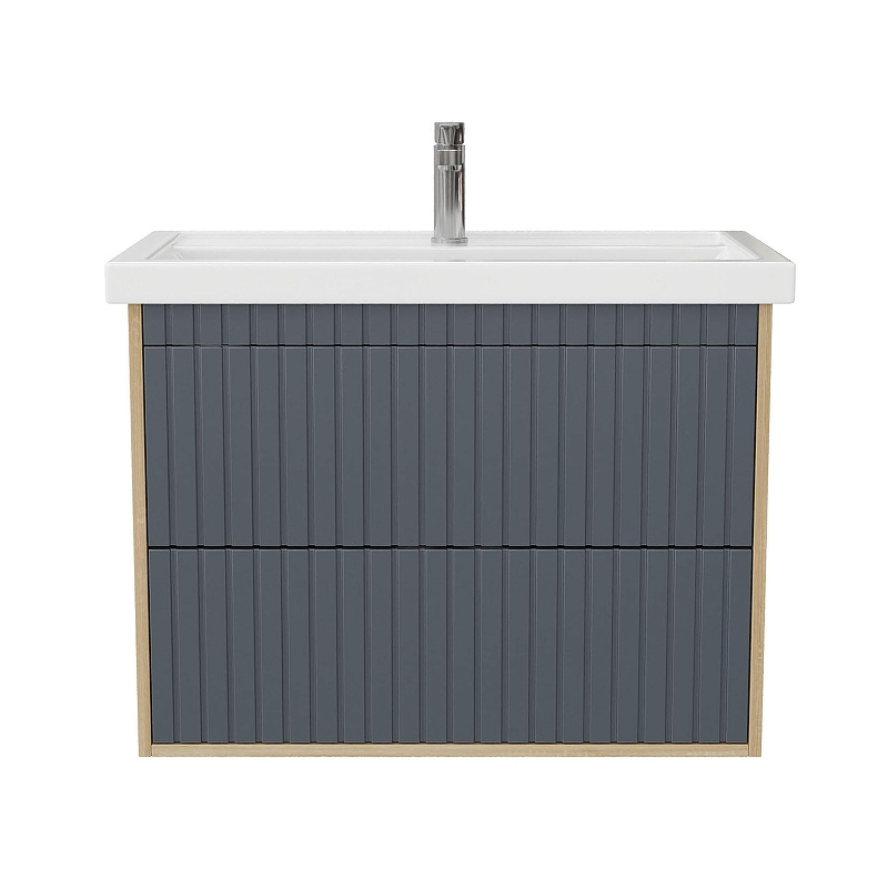 Тумба под раковину Onika Дайлер 80 108062 подвесная цвет Дуб сонома Серый, купить, цена, заказать, магазин, доставка, скидка, промокод, купить, цена, заказать, магазин, доставка, скидка, промокод