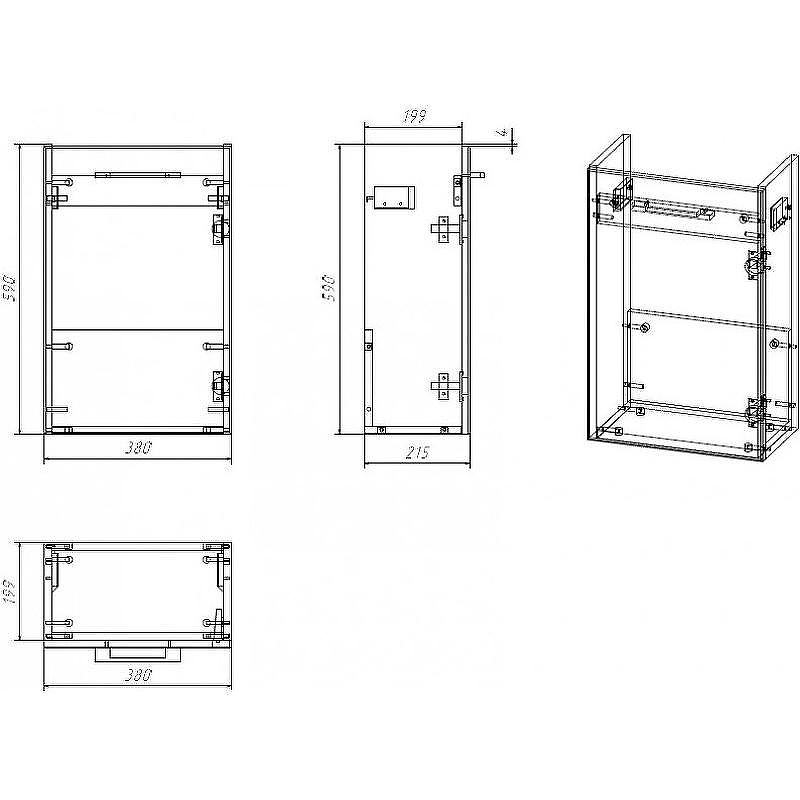 Тумба под раковину Cersanit Lara 40 SP-SZ-LARA-CO40/Wh подвесная Белая, купить, цена, заказать, магазин, доставка, скидка, промокод, купить, цена, заказать, магазин, доставка, скидка, промокод