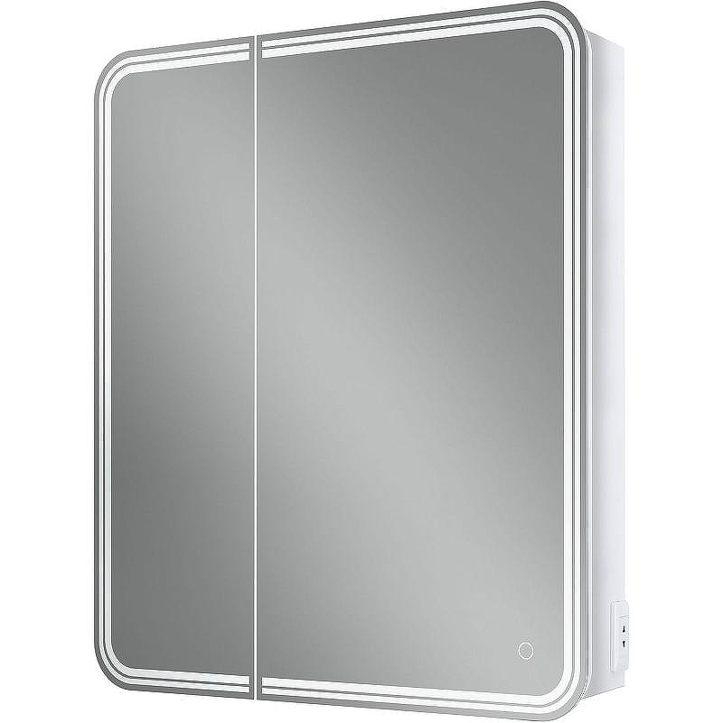 Зеркальный шкаф Art&Max Verona AM-Ver-700-800-2D-R-DS-F с подсветкой с сенсорным выключателем Белый, купить, цена, заказать, магазин, доставка, скидка, промокод, купить, цена, заказать, магазин, доставка, скидка, промокод