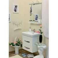 Тумба под раковину Sanflor Одри 70 Н0000000107 подвесная Белая, купить, цена, заказать, магазин, доставка, скидка, промокод, купить, цена, заказать, магазин, доставка, скидка, промокод