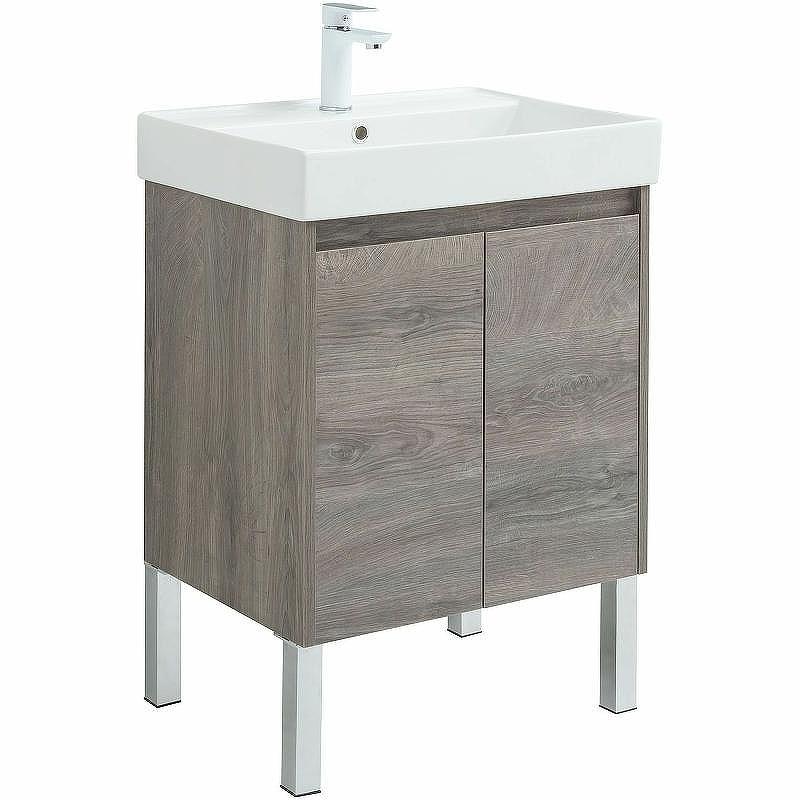 Тумба под раковину Aquanet Nova Lite 60 298848 подвесная Дуб рошелье, купить, цена, заказать, магазин, доставка, скидка, промокод, купить, цена, заказать, магазин, доставка, скидка, промокод