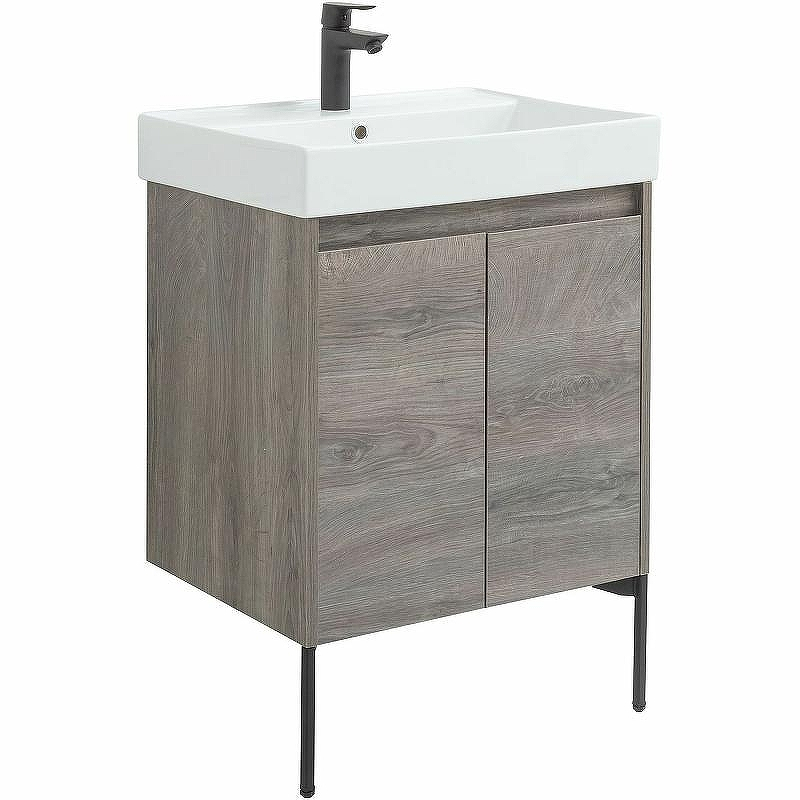 Тумба под раковину Aquanet Nova Lite 60 298848 подвесная Дуб рошелье, купить, цена, заказать, магазин, доставка, скидка, промокод, купить, цена, заказать, магазин, доставка, скидка, промокод