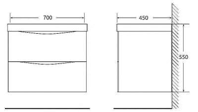 Π’ΡΠΌΠ±Π° ΠΏΠΎΠ΄ ΡΠ°ΠΊΠΎΠ²ΠΈΠ½Ρ BelBagno Marino 70 MARINO-700-2C-SO-BL-P ΠΏΠΎΠ΄Π²Π΅ΡΠ½Π°Ρ Bianco Lucido