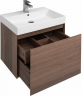 Тумба под раковину Aquanet Нью-Йорк 60 203945 подвесная Орех, купить, цена, заказать, магазин, доставка, скидка, промокод, купить, цена, заказать, магазин, доставка, скидка, промокод