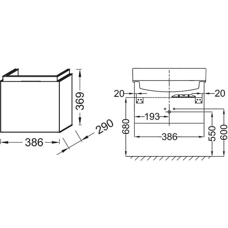 Тумба под раковину Jacob Delafon Rythmik 38 EB1096-E70 подвесная Арлингтонский дуб, купить, цена, заказать, магазин, доставка, скидка, промокод, купить, цена, заказать, магазин, доставка, скидка, промокод