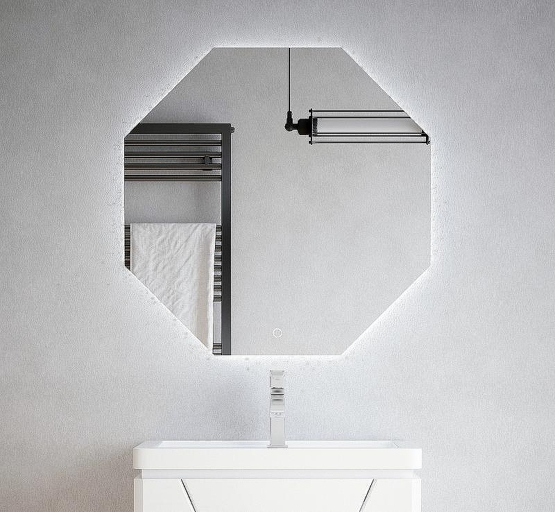 Зеркало Corozo Каре 70 V SD-00000962 с подсветкой с сенсорным выключателем, купить, цена, заказать, магазин, доставка, скидка, промокод, купить, цена, заказать, магазин, доставка, скидка, промокод