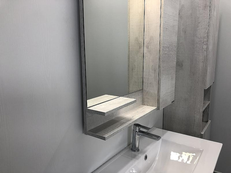 Зеркало со шкафом Comforty Верона 75 00004137100 Дуб белый, купить, цена, заказать, магазин, доставка, скидка, промокод, купить, цена, заказать, магазин, доставка, скидка, промокод