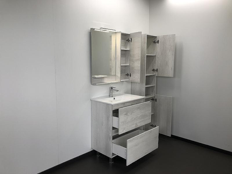 Зеркало со шкафом Comforty Верона 75 00004137100 Дуб белый, купить, цена, заказать, магазин, доставка, скидка, промокод, купить, цена, заказать, магазин, доставка, скидка, промокод