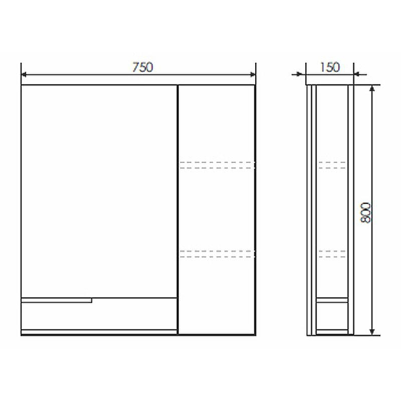 Зеркало со шкафом Comforty Верона 75 00004137100 Дуб белый, купить, цена, заказать, магазин, доставка, скидка, промокод, купить, цена, заказать, магазин, доставка, скидка, промокод