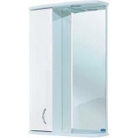 Зеркало со шкафом Bellezza Астра 55 4614908002019 с подсветкой L Белое, купить, цена, заказать, магазин, доставка, скидка, промокод, купить, цена, заказать, магазин, доставка, скидка, промокод