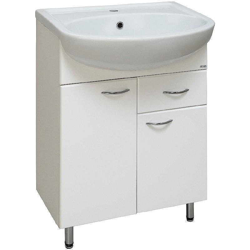 Тумба под раковину Runo Уют 60 00000000501 Белая, купить, цена, заказать, магазин, доставка, скидка, промокод, купить, цена, заказать, магазин, доставка, скидка, промокод