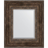 Зеркало Evoform Exclusive 62х52 BY 3378 с фацетом в багетной раме - Состаренное дерево с орнаментом 120, купить, цена, заказать, магазин, доставка, скидка, промокод, купить, цена, заказать, магазин, доставка, скидка, промокод