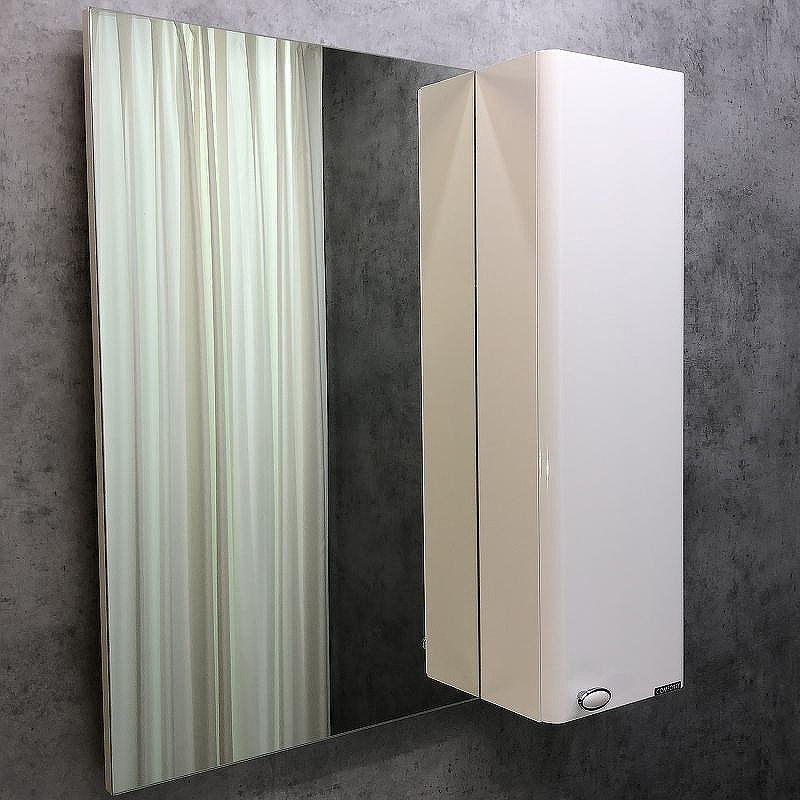 Зеркало со шкафом Comforty Неаполь 80 00004147561 Белое, купить, цена, заказать, магазин, доставка, скидка, промокод, купить, цена, заказать, магазин, доставка, скидка, промокод