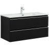Тумба под раковину Aquanet Вега 100 329593 подвесная Черная, купить, цена, заказать, магазин, доставка, скидка, промокод, купить, цена, заказать, магазин, доставка, скидка, промокод