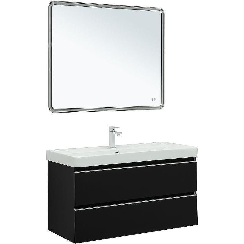 Тумба под раковину Aquanet Вега 100 329593 подвесная Черная, купить, цена, заказать, магазин, доставка, скидка, промокод, купить, цена, заказать, магазин, доставка, скидка, промокод