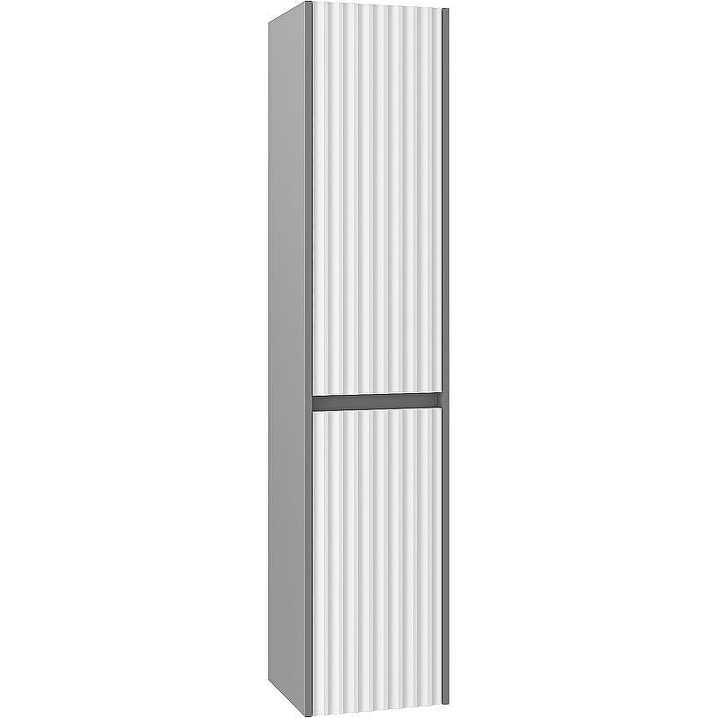 Шкаф пенал Brevita Balaton 35 R BAL-05035-48-2П подвесной Белый матовый Серый матовый, купить, цена, заказать, магазин, доставка, скидка, промокод, купить, цена, заказать, магазин, доставка, скидка, промокод