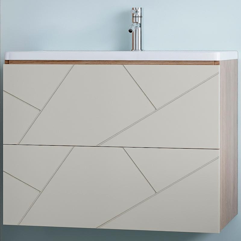 Тумба под раковину Бриклаер Кристалл 70 4627125416934 подвесная Латте Дуб крафт табачный, купить, цена, заказать, магазин, доставка, скидка, промокод, купить, цена, заказать, магазин, доставка, скидка, промокод