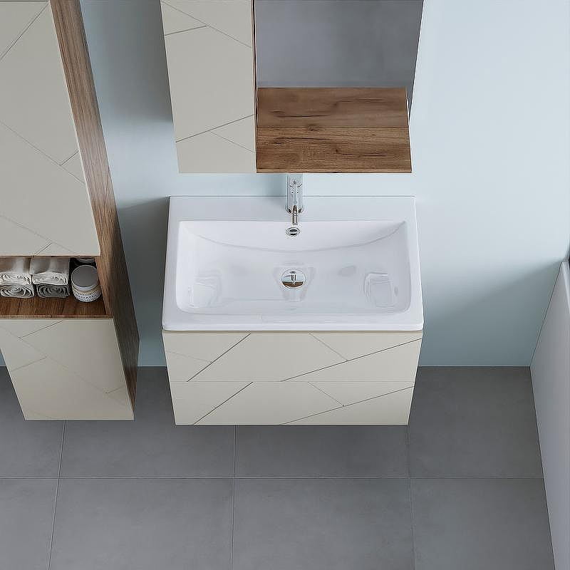 Тумба под раковину Бриклаер Кристалл 70 4627125416934 подвесная Латте Дуб крафт табачный, купить, цена, заказать, магазин, доставка, скидка, промокод, купить, цена, заказать, магазин, доставка, скидка, промокод