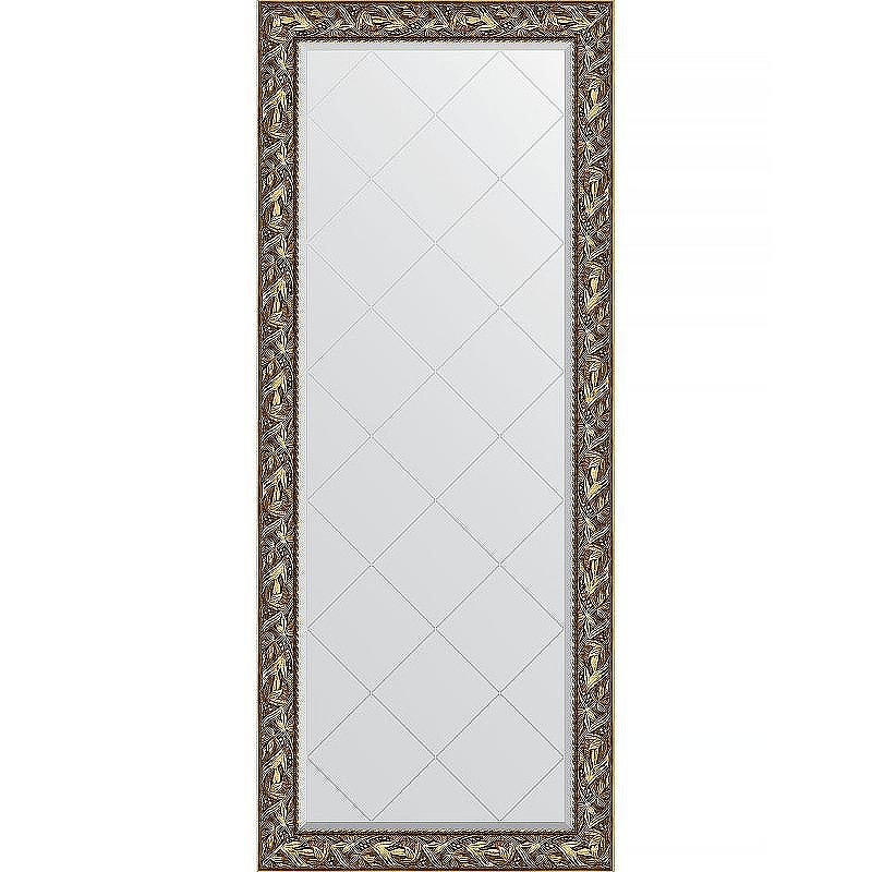 Зеркало Evoform Exclusive-G Floor 203х84 BY 6324 с гравировкой в багетной раме - Византия золото 99, купить, цена, заказать, магазин, доставка, скидка, промокод, купить, цена, заказать, магазин, доставка, скидка, промокод
