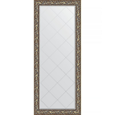 Зеркало Evoform Exclusive-G Floor 203х84 BY 6324 с гравировкой в багетной раме - Византия золото 99