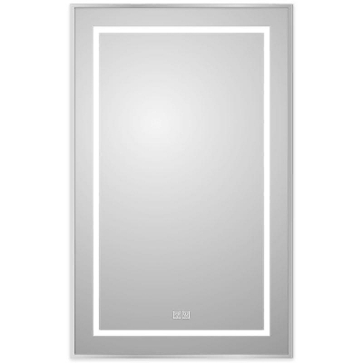 Зеркало BelBagno Kraft 50 SPC-KRAFT-500-800-LED-TCH-WARM с подсветкой Сатин с сенсорным выключателем и подогревом