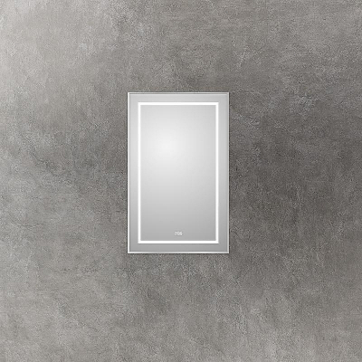 Зеркало BelBagno Kraft 50 SPC-KRAFT-500-800-LED-TCH-WARM с подсветкой Сатин с сенсорным выключателем и подогревом