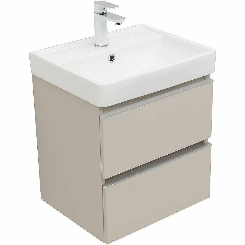Тумба под раковину Aquanet Вега 50 329582 подвесная Бежевая, купить, цена, заказать, магазин, доставка, скидка, промокод, купить, цена, заказать, магазин, доставка, скидка, промокод