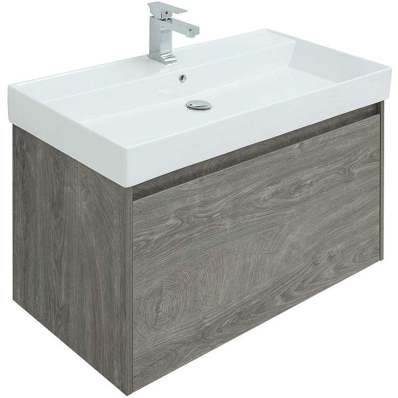 Тумба под раковину Aquanet Nova Lite 100 242579 подвесная Дуб рошелье, купить, цена, заказать, магазин, доставка, скидка, промокод, купить, цена, заказать, магазин, доставка, скидка, промокод