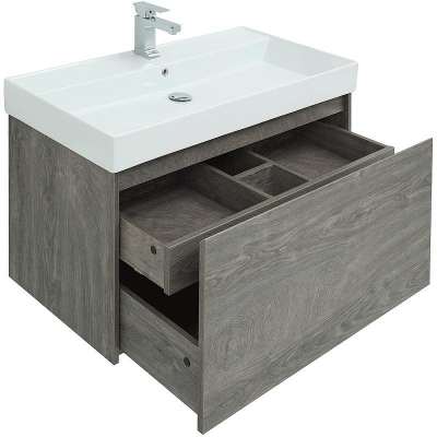 Тумба под раковину Aquanet Nova Lite 100 242579 подвесная Дуб рошелье