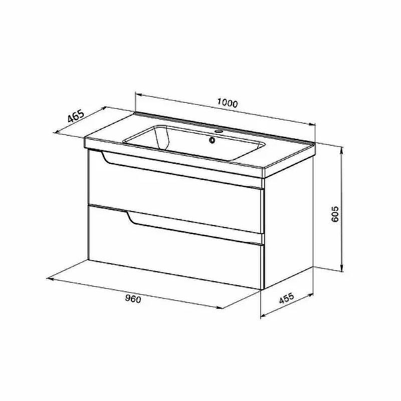 Тумба с раковиной Orange Milano TP-MR100 подвесная Белая, купить, цена, заказать, магазин, доставка, скидка, промокод, купить, цена, заказать, магазин, доставка, скидка, промокод